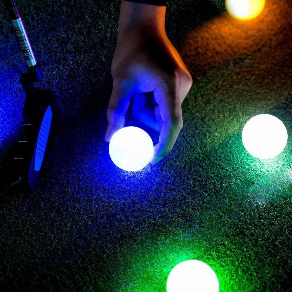 LED Light up Golf Balls, Glow in The Dark Night Glow Golf Balls