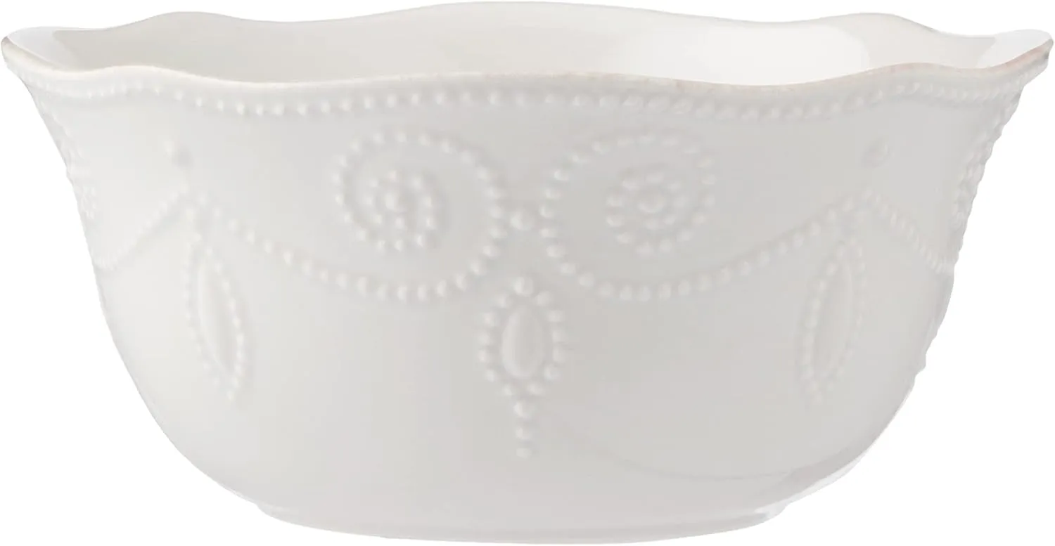 Lenox French Perle 12-Piece Dinnerware Set, White, with Accent Plates