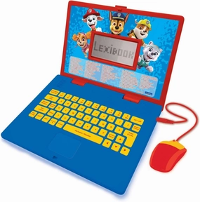 Lexibook, PAW Patrol Educational Computer Bilingual French/Dutch Girls Toy with 124 Activities for Learning, Fun and Playing Piano, Blue/Red, JC598PAi10