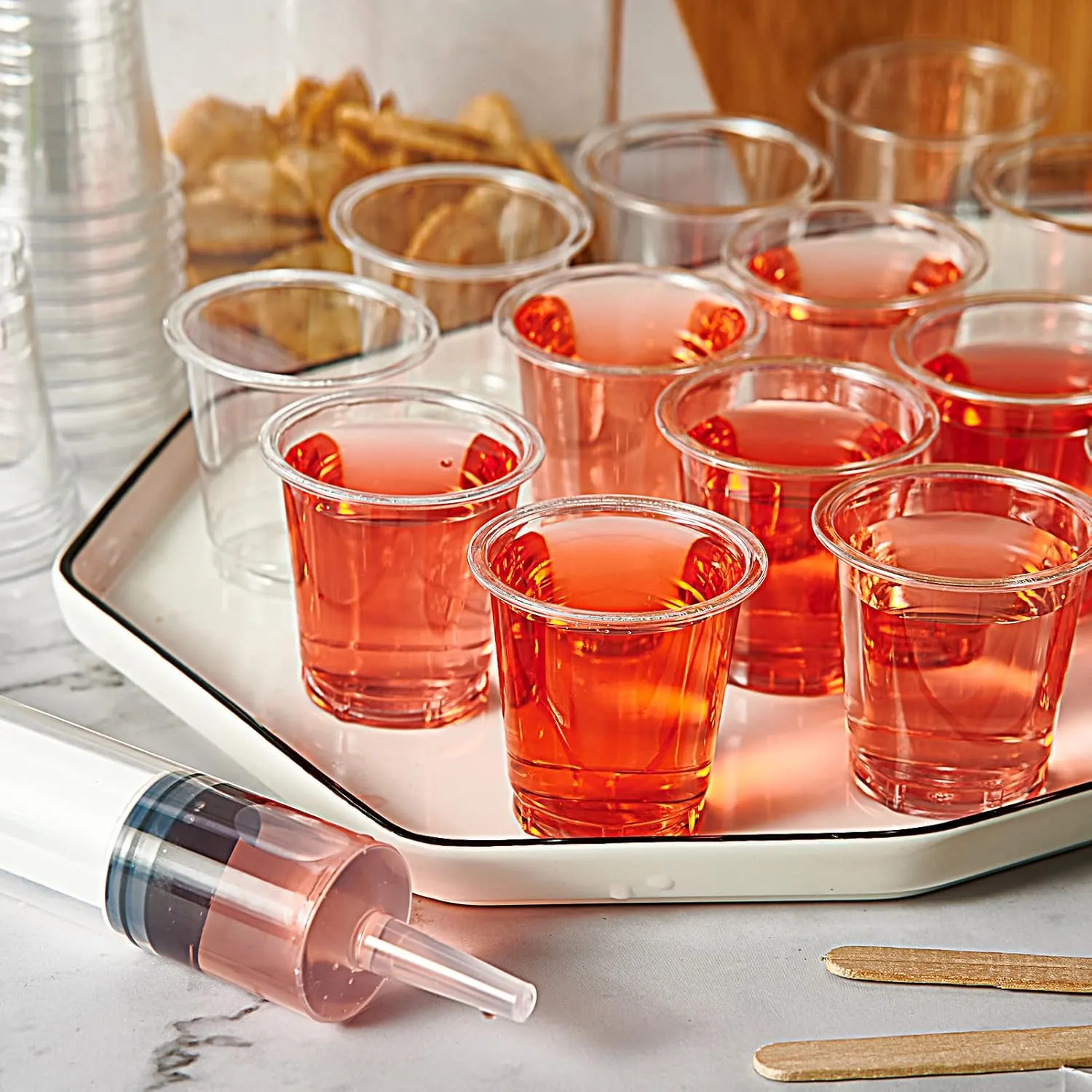 Lilymicky 900 PACK 2 oz Plastic Shot Glasses, 2 Ounce Clear Disposable Party Cups for Vodka, Whiskey, Tequila, Mini Plastic Containers for Sauce, and Sample Tasting
