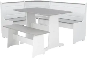 Linon Ardmore Nook White and Gray