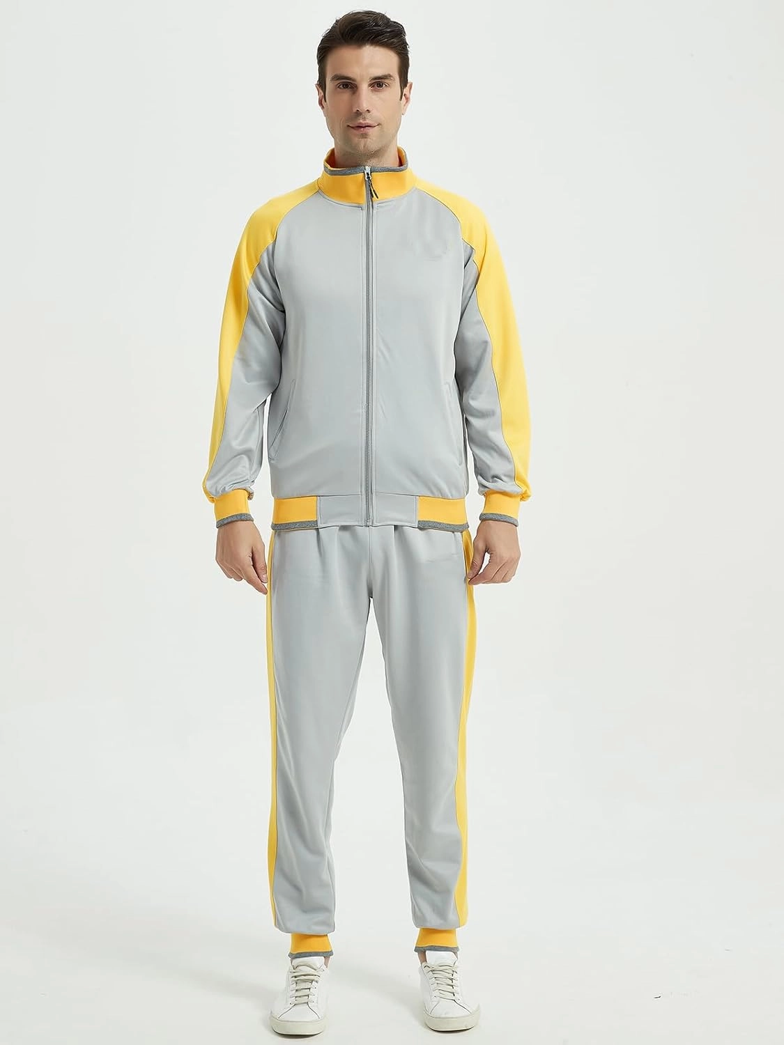 Litteking Men's Tracksuits Sweat Suit Casual Long Sleeve 2 Piece Outfit Sports Jogging Suits Set