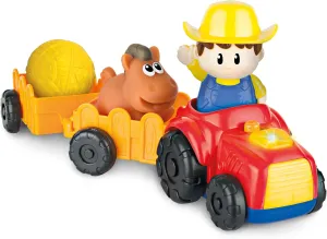 Little Tikes Light Up Farm Tractor with Farmer, Animals & Wagons. Press Button for Animal Sounds & Melodies. Toddler Farm Pretend Play Toy for 18  Months. Baby Gift