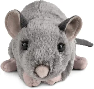 Living Nature Rat Stuffed Animal | Fluffy Animal | Soft Toy Gift for Kids | 8 inches