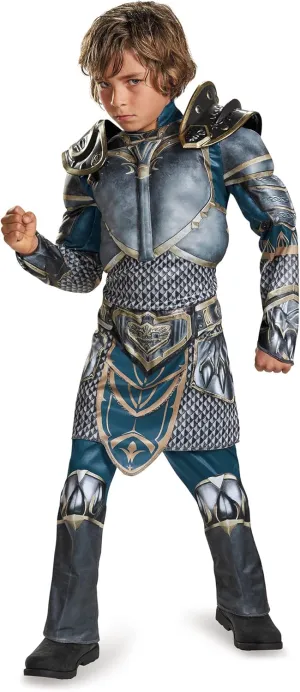 Lothar Classic Muscle Warcraft Legendary Costume, Medium/7-8