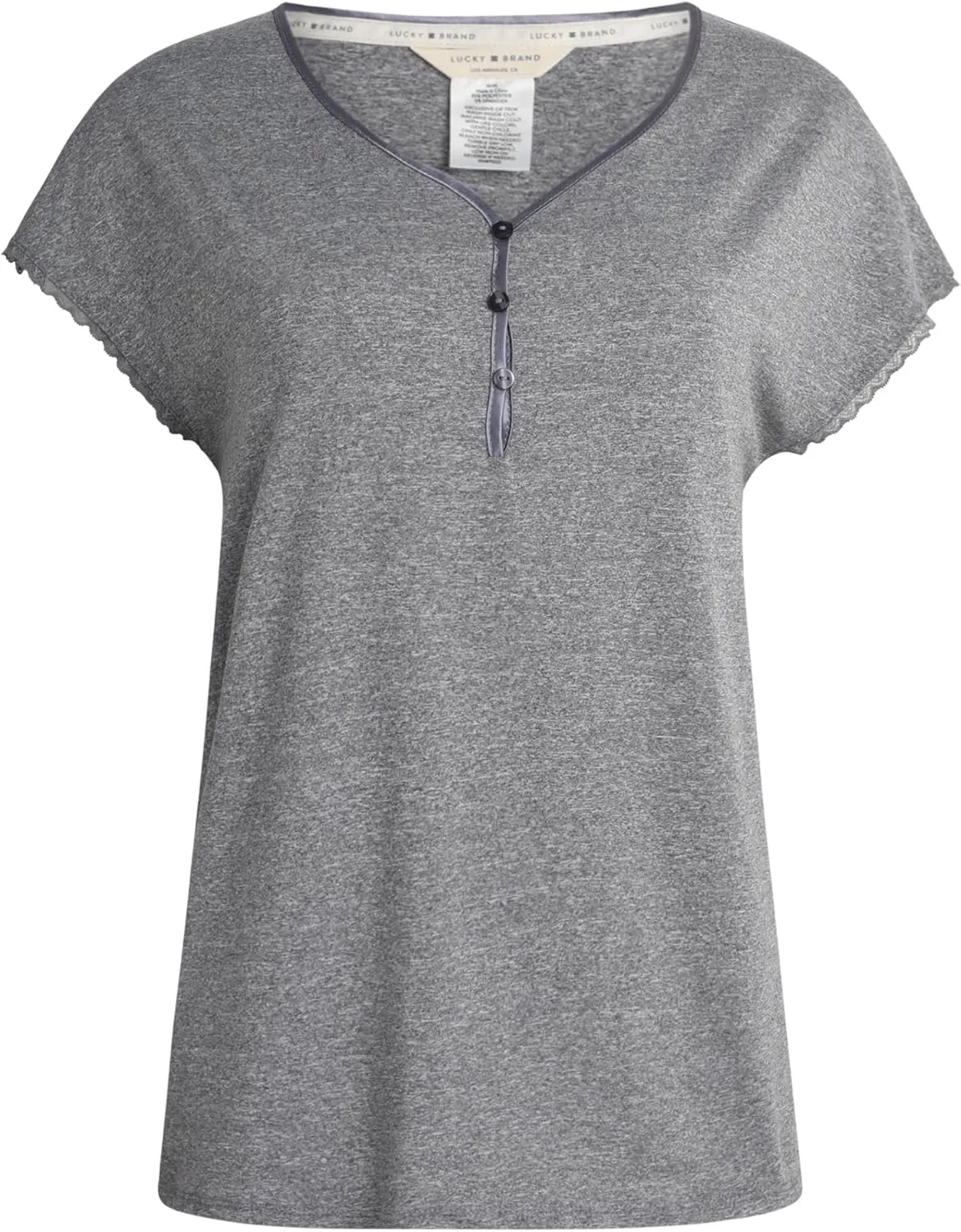 Lucky Brand Women's Pajama Set - 2 Piece Henley Sleep Shirt and Lounge Pants - Sleepwear for Women (S-XL)