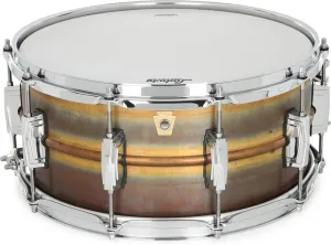 Ludwig Raw Bronze Snare Drum with Imperial Lugs - 6.5 x 14-inch - Raw Patina