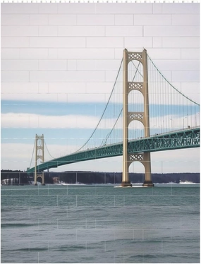 Mackinac Suspension Bridge Building Block Puzzle Personalized Building Bricks for Adults Square Shaped Block Puzzle Building Brick Block Puzzles Valentine's Day Gifts for Home Decor Brick Puzzle
