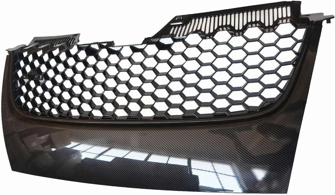 Main Upper Carbon Fiber Print Hex Mesh Grille for VW for GTI Fahrenheit 07 for Jetta 475 Aniversario/Soccer 1/Soccer 2/Value Edition/Winter 1/Winter 2 06 & Comfortline/Highline 09 Mk5