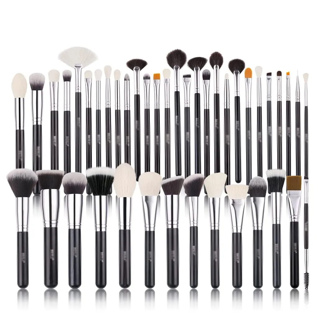 Makeup Brushe Set 42Pcs Classic Black Professional Cosmetic Foundation Powder Blush Eyeshadow Blending Make Up Brush