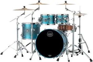 Mapex Saturn Evolution Classic Maple 4-Piece Shell Pack Exotic Azure Burst Lacquer