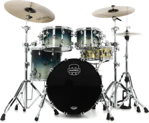 Mapex Saturn SR504X 4-piece Fusion Shell Pack - Teal Blue Fade