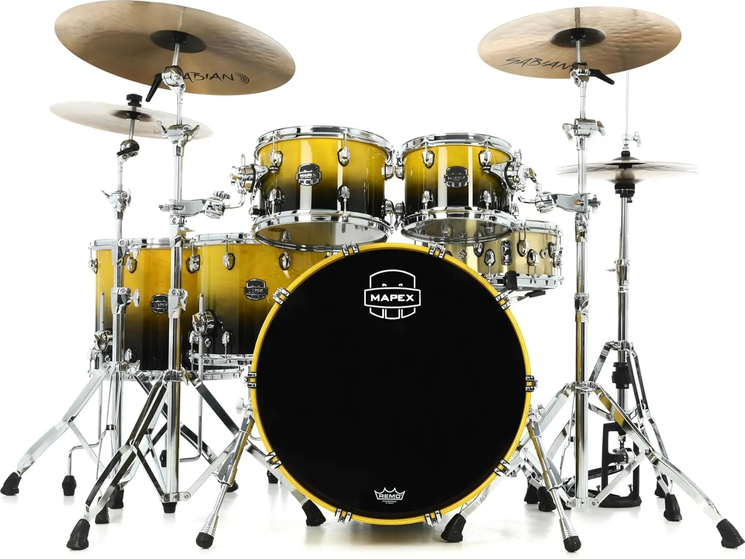 Mapex Saturn SR628XU 5-piece Studioease Shell Pack - Sulphur Fade