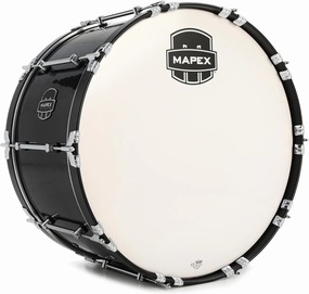 Mapex Quantum Mark II Marching Bass Drum - 14-inch x 26-inch, Gloss Black
