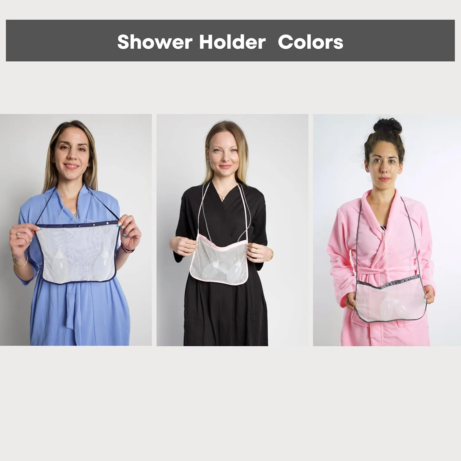 Mastectomy & Post Surgery Drain Carrier Belt & Shower Holder (Two Pack Tropical Leaves)