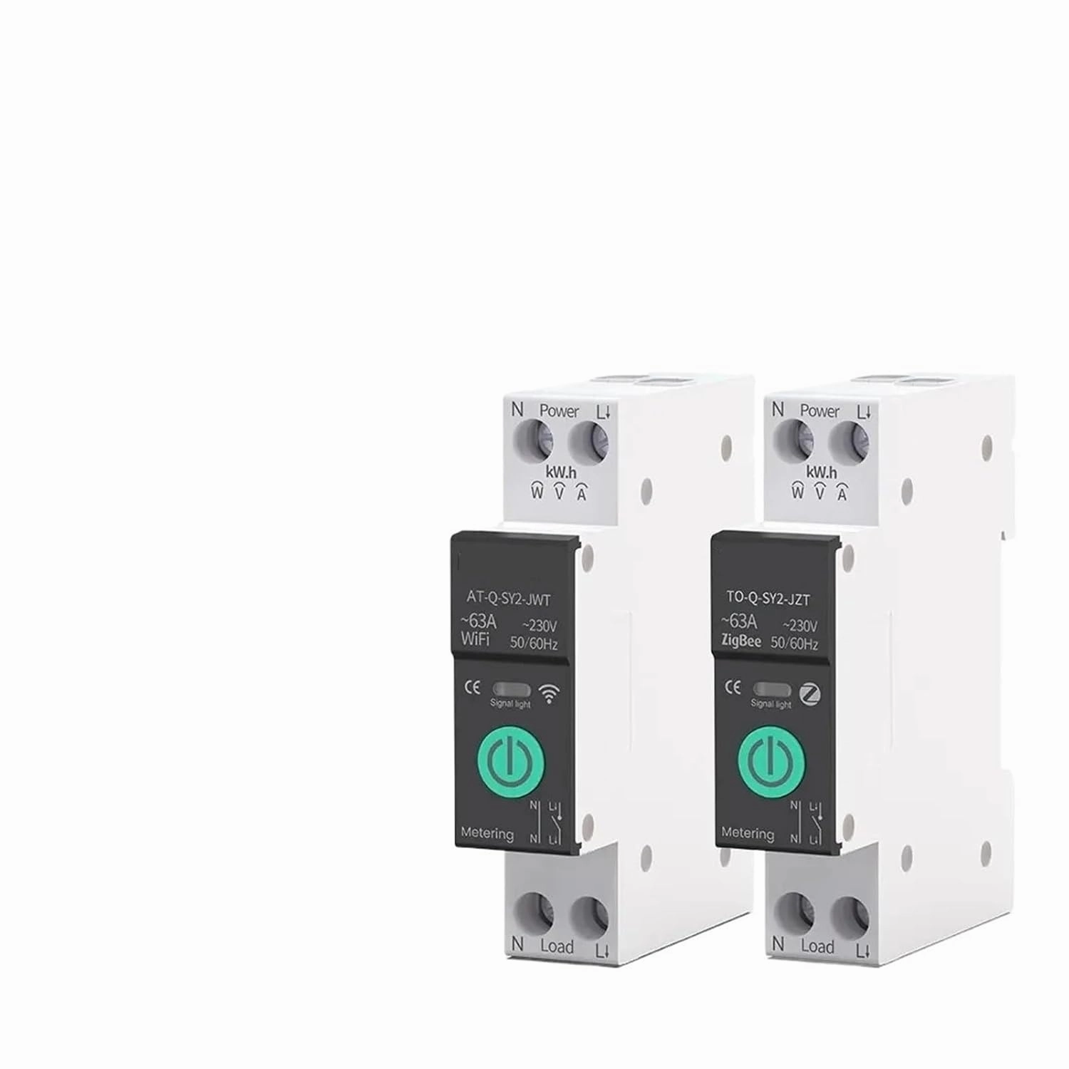 MCB Smart Circuit Breaker Over Current Under Voltage Protection Power Metering 1-63A Remote Control Switch(WiFi 1-63A)