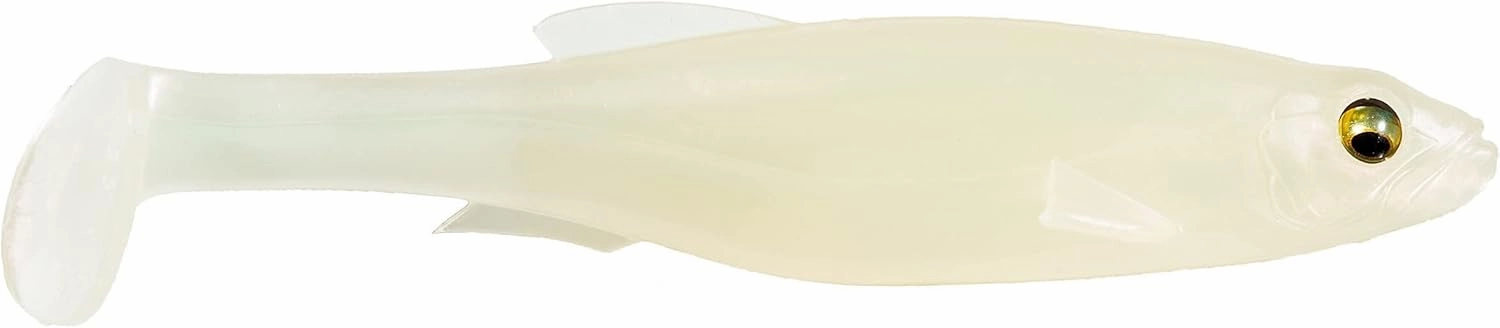 Megabass Magdraft Freestyle 6 inch Un-Rigged Soft Swimbait 2 Pack - Albino Pearl Shad