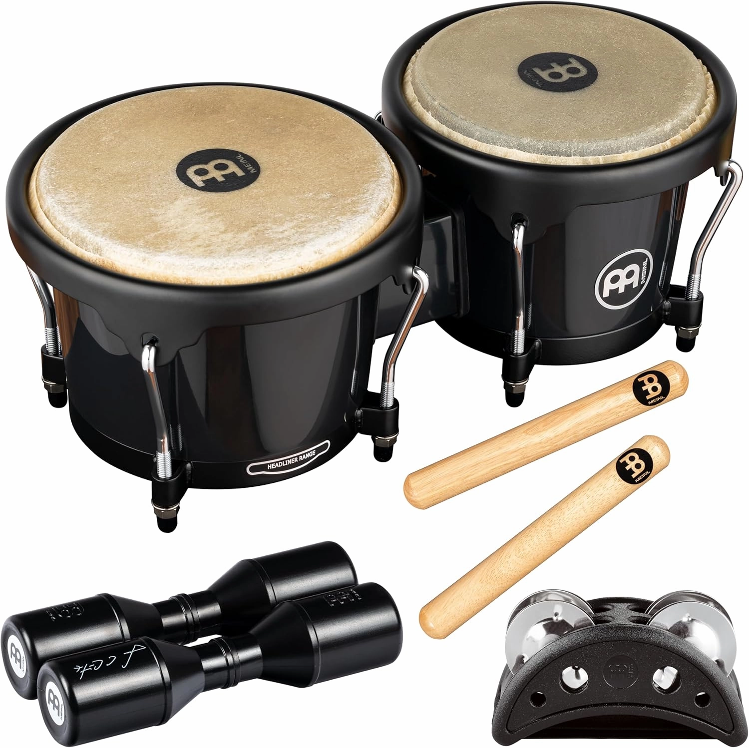Meinl Percussion BPP-1 Bongo and Percussion Pack for Jam Sessions or Acoustic Sets