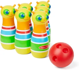 Melissa & Doug Sunny Patch Giddy Buggy Bowling Action Game -2  years, 6 Bug Pins, 1 Plastic Ball