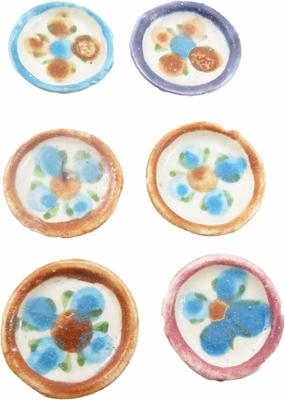 Melody Jane Dolls Houses Dollhouse Pioneer Decorative Ceramic Plates Kitchen Dinnerware Cabin Accessory