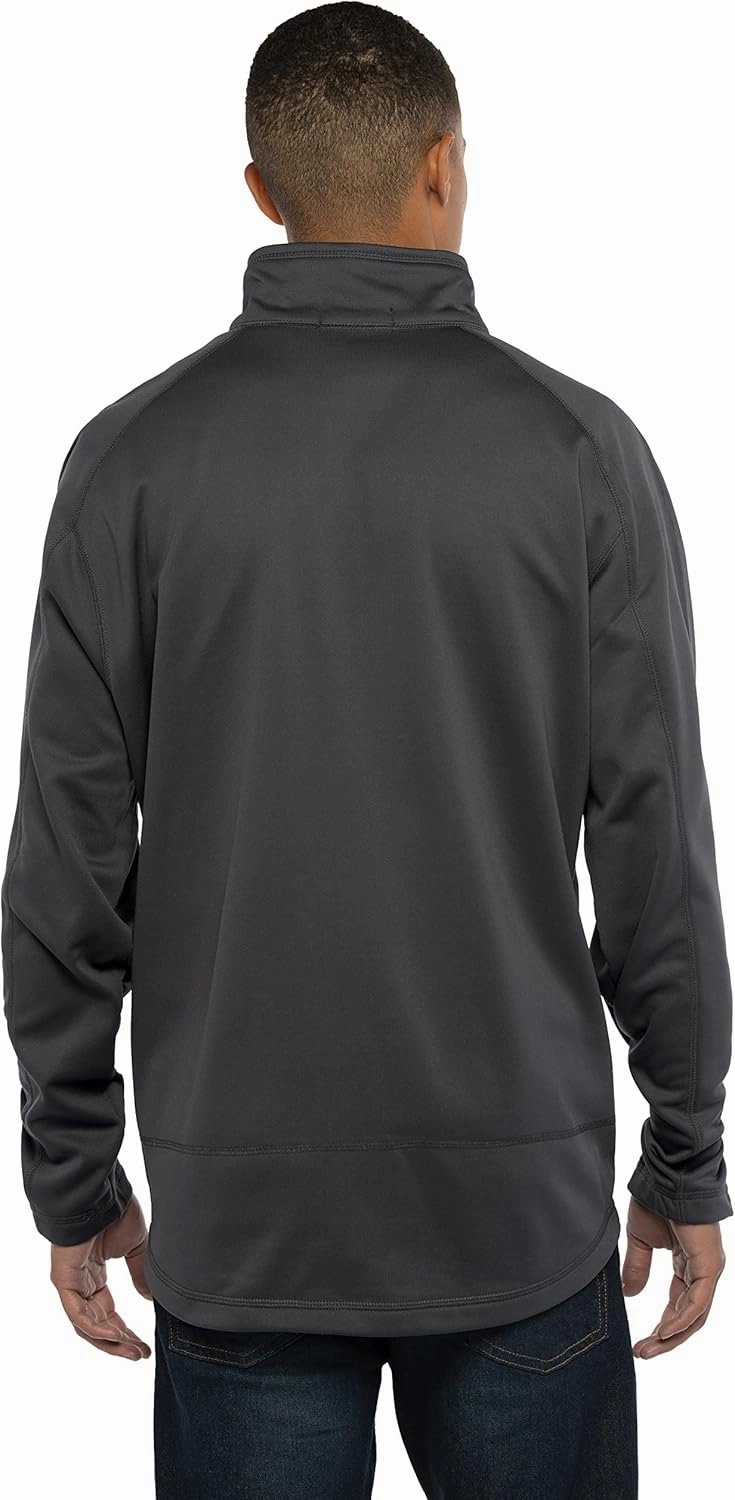 Men's Collegiate Full Zip Soft Shell Micro Fleece Jacket