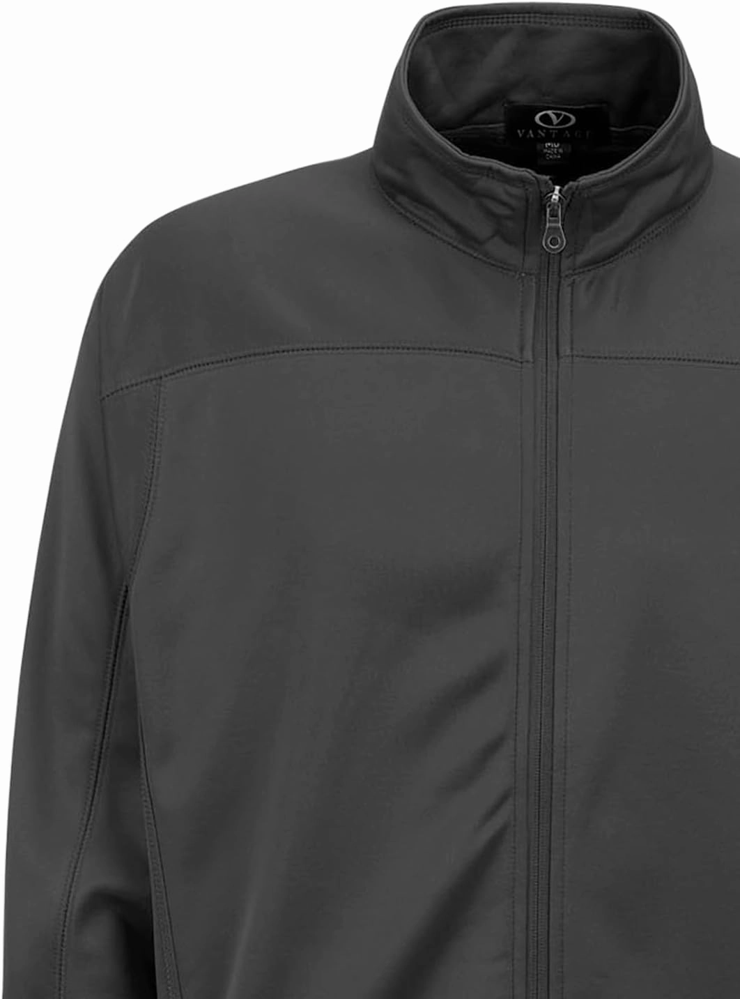 Men's Collegiate Full Zip Soft Shell Micro Fleece Jacket