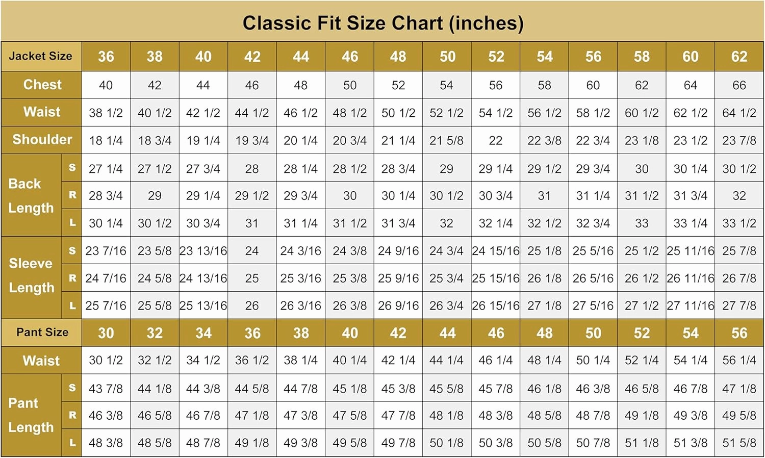 Men's Suit 2 Piece Classic Fit Suits 2 Buttons Notch Lapel Solid Single Breasted Jacket Blazer and Pants Set