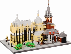 Micro Building Blocks Kit 6650PCS Germany Medieval Aachen Cathedral Miniature Building Block Set Church Architecture Construction Model for Adult and Teens Age of 14 