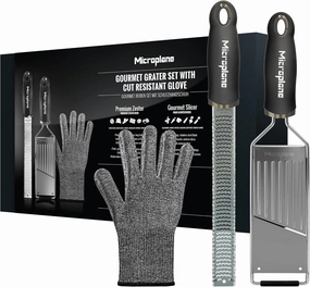 Microplane Gourmet Kitchen Grater, 335x160x39mm, Black