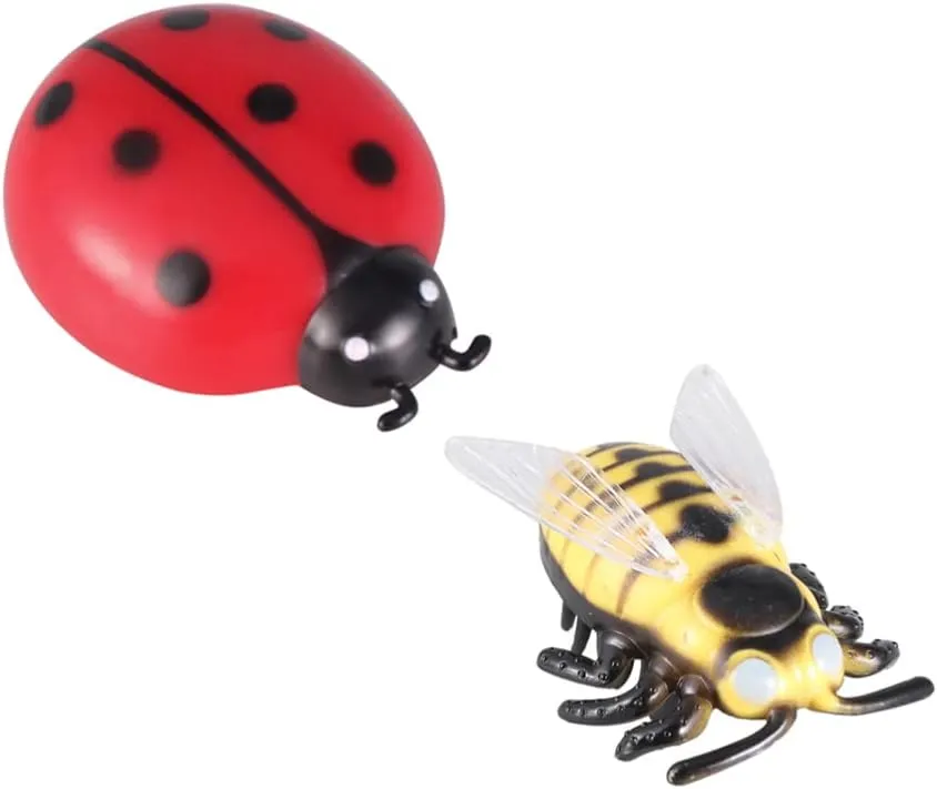 Mikikit Sports 2- Piece Plastic Fake Mini Set- Funny Safe Interactive Plastic Auto Electric Walking Mini Pet Cat Toys Sports Toys