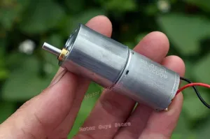 Mini 24mm Metal Gearbox Gear Motor DC 3.7V 34RPM DC 12V 45RPM Slow Speed Large Torque Micro Mini Reducer Motor For Robot Car - (Speed(RPM): A DC 3.7V 34RPM)