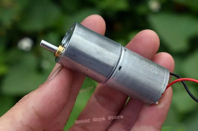 Mini 24mm Metal Gearbox Gear Motor DC 3.7V 34RPM DC 12V 45RPM Slow Speed Large Torque Micro Mini Reducer Motor For Robot Car - (Speed(RPM): A DC 3.7V 34RPM)