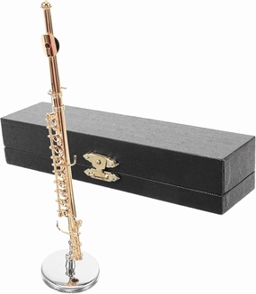 Mini Flute Ornament Model for Crafts DIY Dollhouse Fake Musical Instrument
