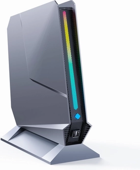 Mini Gaming PC Core i9-9980HK / GTX1650 4G, 32GB DDR4, 1TB PCIe4.0 SSD, RGB Lights, WiFi6E/BT5.3/1.0G LAN/2xHDMI/1xUSB-C 4K@60Hz Win11 Pro Mini Desktop PC Gaming Computer