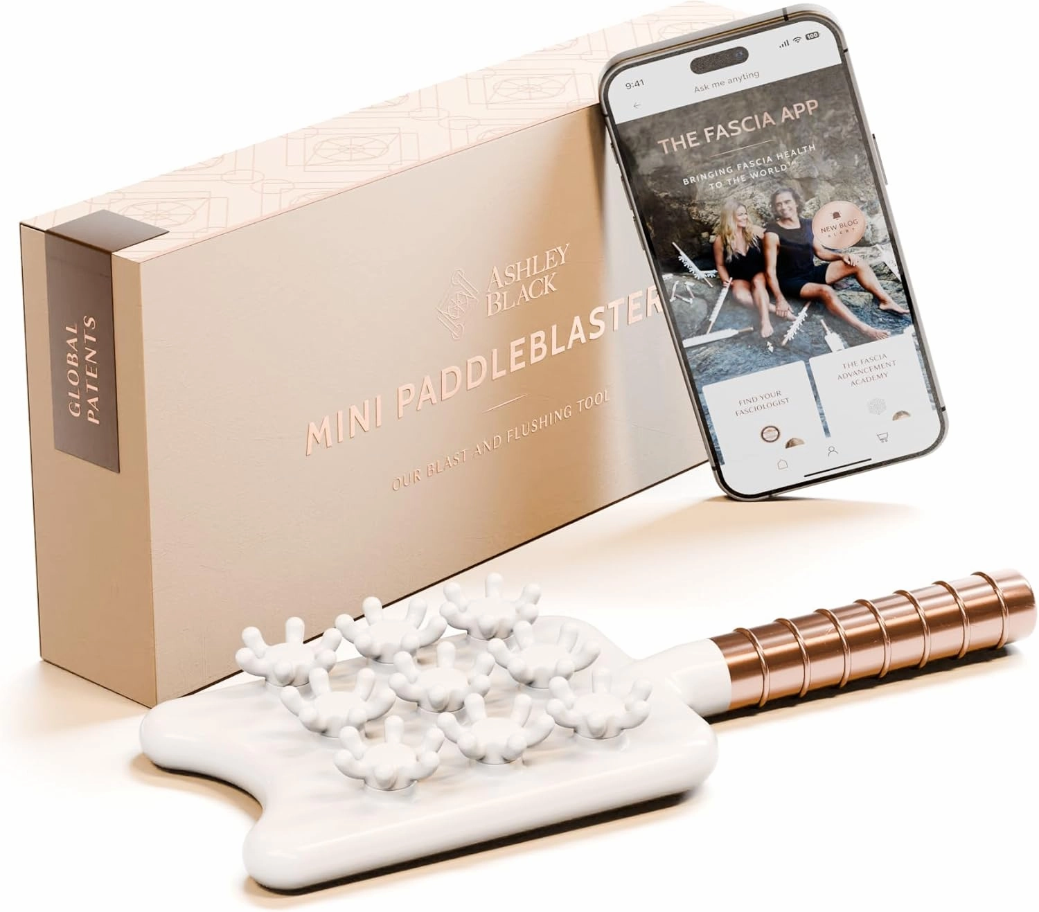 Mini Paddle Blaster By: Ashley Black – Patented Cellulite Massager – Pressure Point Massager – FasciaBlaster Tool – Ashley Black Guru – Fascia Tool – Body Therapy Tool – Cellulite Stick
