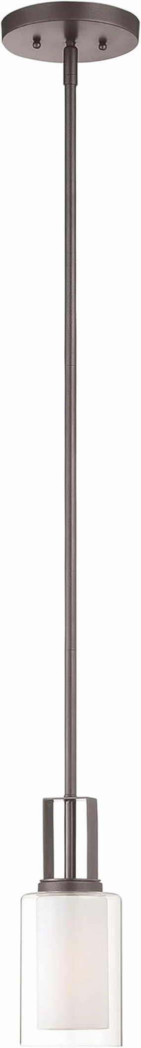 Minka Lavery Mini Pendant Ceiling Lighting 4101-172, Parsons Studio, 1 Light, Smoked Iron