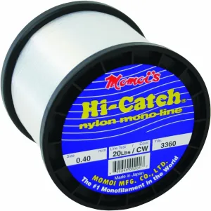 Momoi Hi-Catch 20-Pound 3360-Yard Clear White Line, 1-Pound Mono