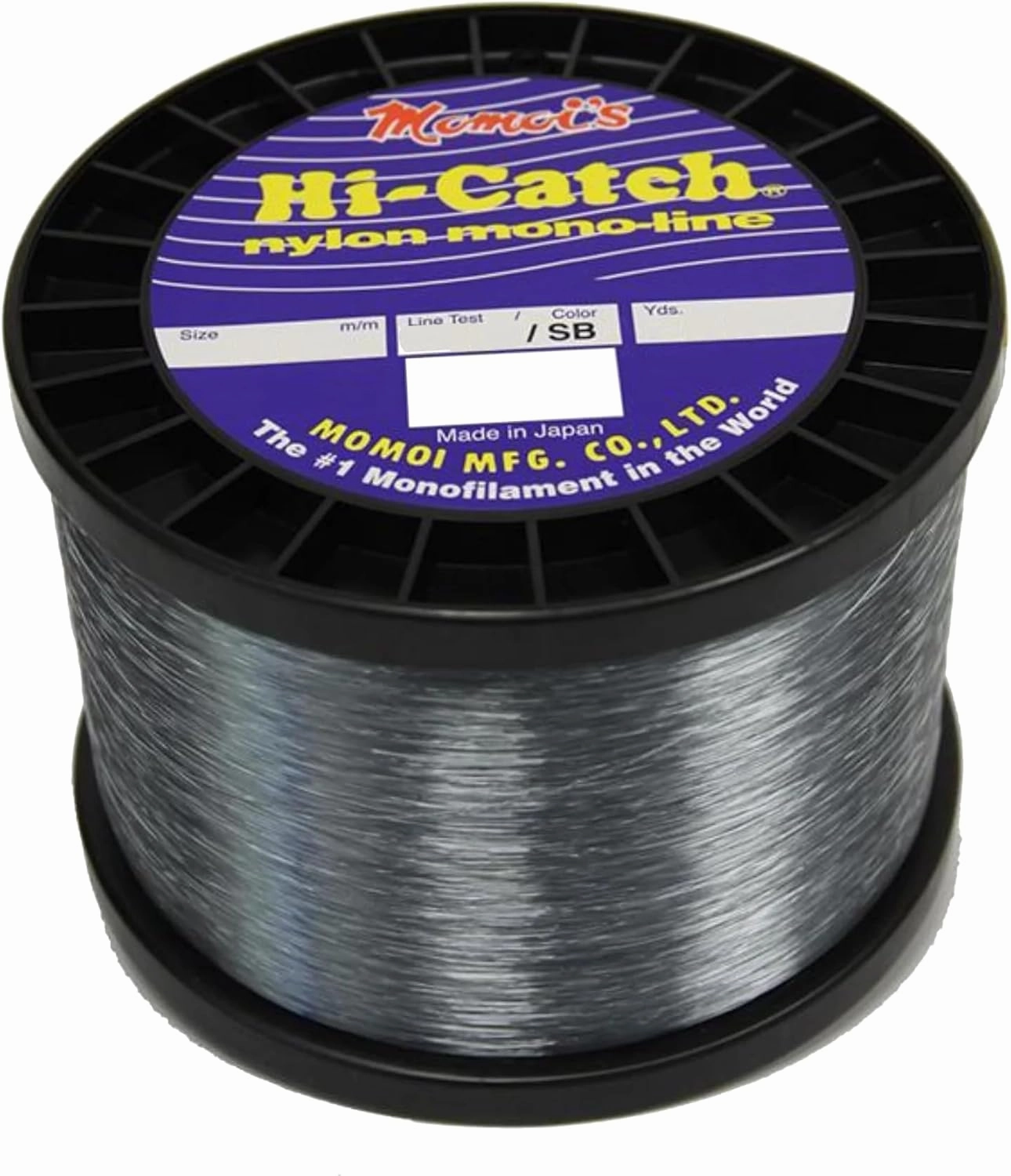 Momoi Hi-Catch 80-Pound 1500-Yard Clear White Line, 2-Pound Mono