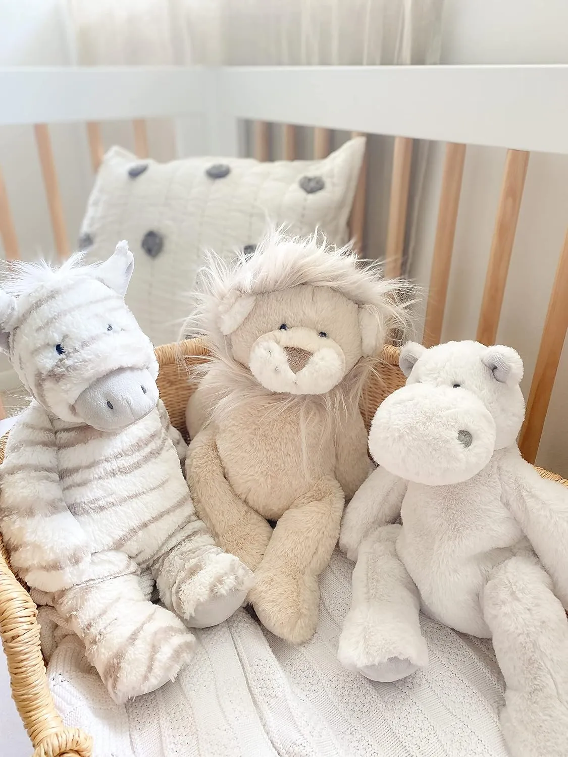 MON AMI Zuri The Lion Plush Stuffed Animal – 13”, Floppy Stuffed Animal, Use as Toy or Nursery Room Décor, Great for Kids of All Ages