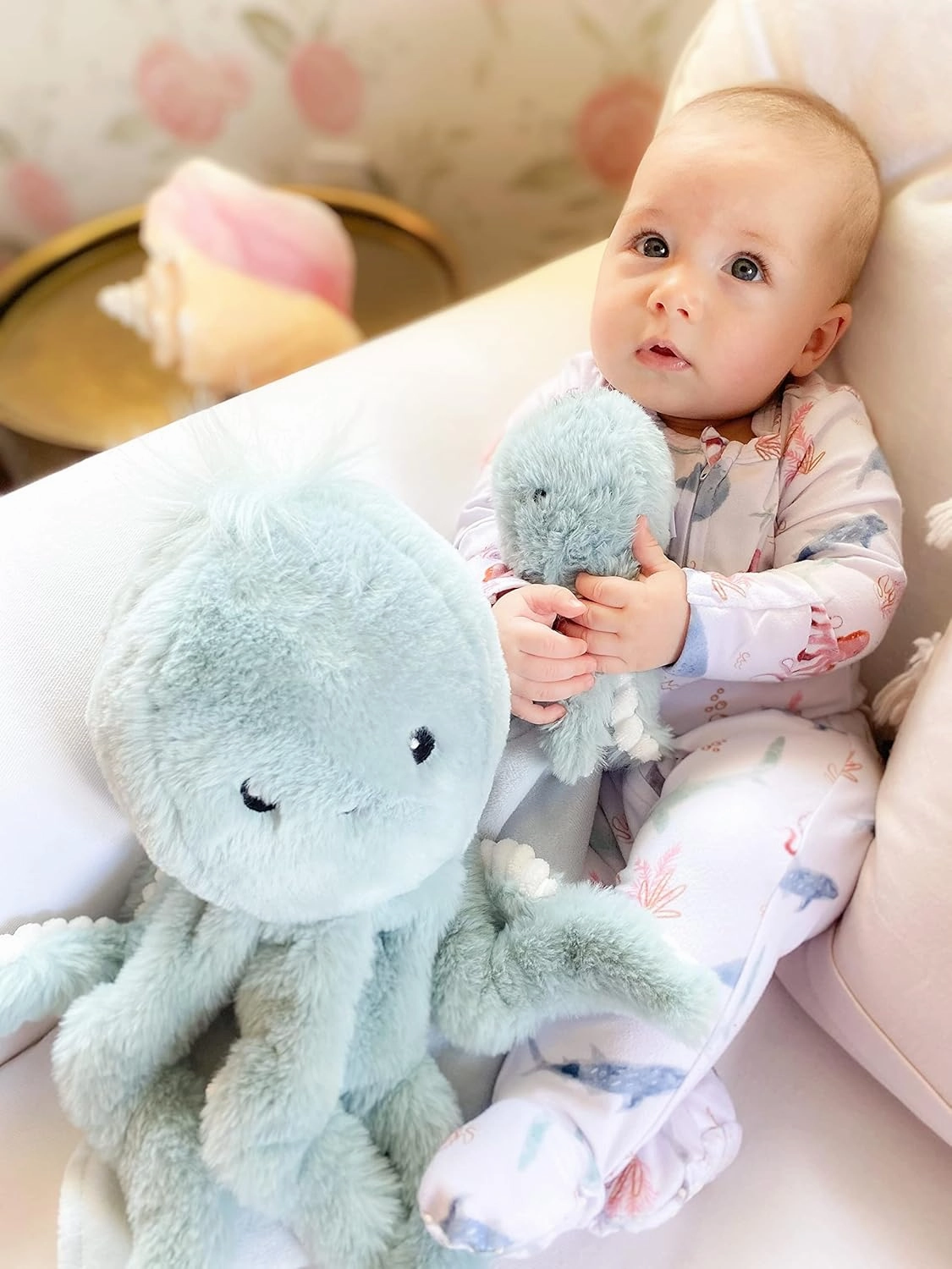 MON AMI Oda The Octopus Stuffed Animal Toy – 11”, Octopus Plush, Use as Toy or Nursery Room Décor, Great for Kids of All Ages