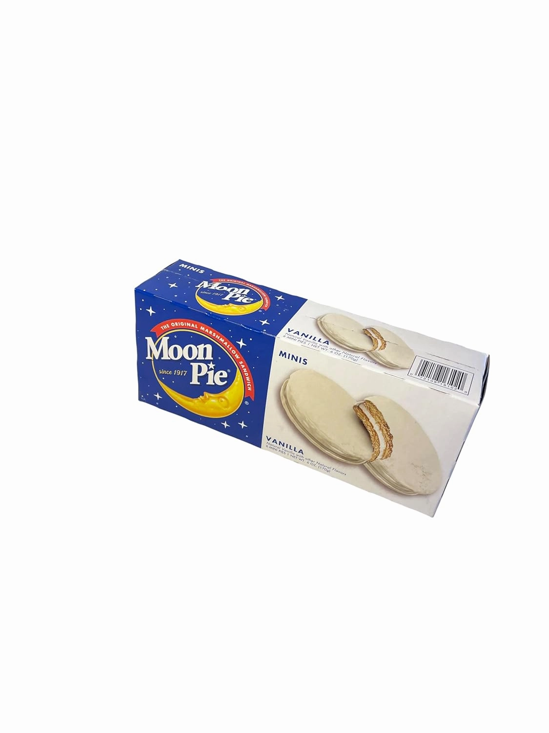Moon Pie Mini's-Marshmallow Sandwich Mini Pies-6ct (1 Box)-Pack of 12 Boxes - (Total 72 ct individually wrapped Moon Pie) (Chocolate, Banana, Vanilla, Salted Caramel (Vanilla)