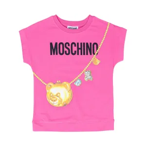 Moschino Kids Girl's Fuchsia T-Shirt