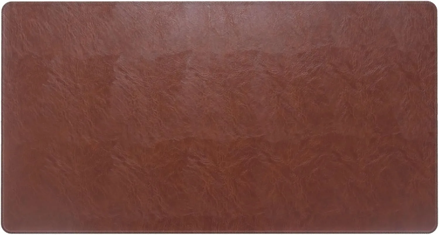 MTG Playmat Vegan Leather TCG Playmat Board Game Card Game Trading Card Game Play Mat Desk Pad Hand Stitched Edges Both Sides Leather Smooth Soft Luxurious and Textured 23.5x13.8in