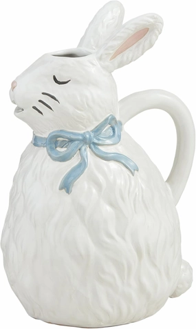 Mud Pie Bunny 45 oz PITCHERS, White