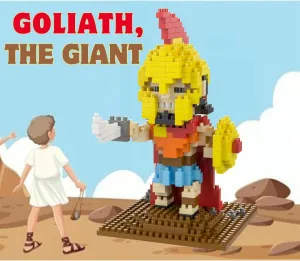 Multi-Blocks Jesus Series-Goliath, The Giant Mini Figurine, Bible Story, Collectable Building Set for Aged 14 , Great Gift for Teenagers and Adults (515Pieces/8x11.6x13.4cm)