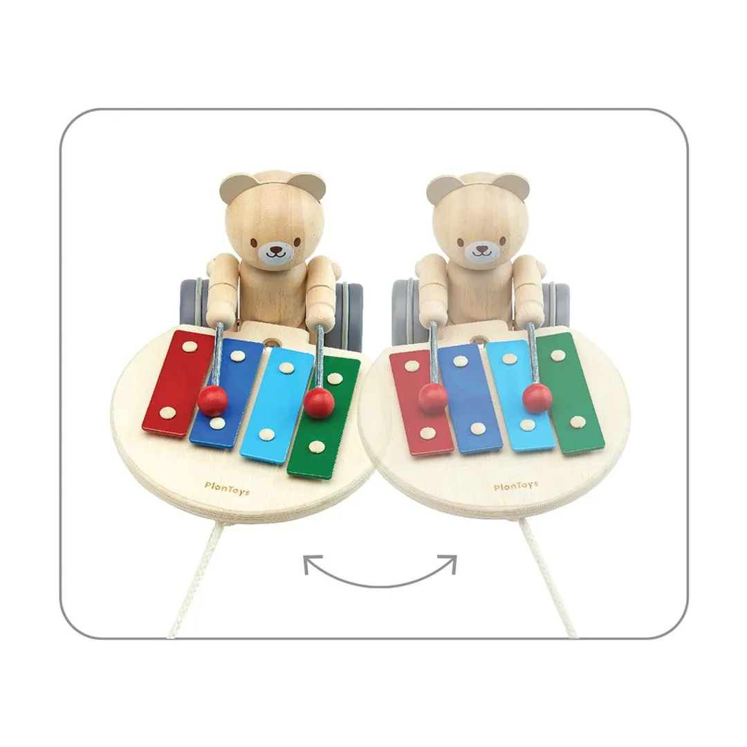 Musical Pull Along Bear