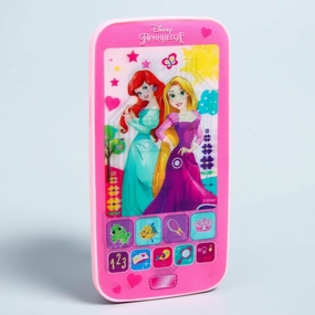 Musical Toy Phone Princess Play Cell Phone for Girls Educational Learning Toy Russian Sound Effects Lights Songs Numbers Colors Animals Игрушка телефон Принцессы, Музыкальный телефон