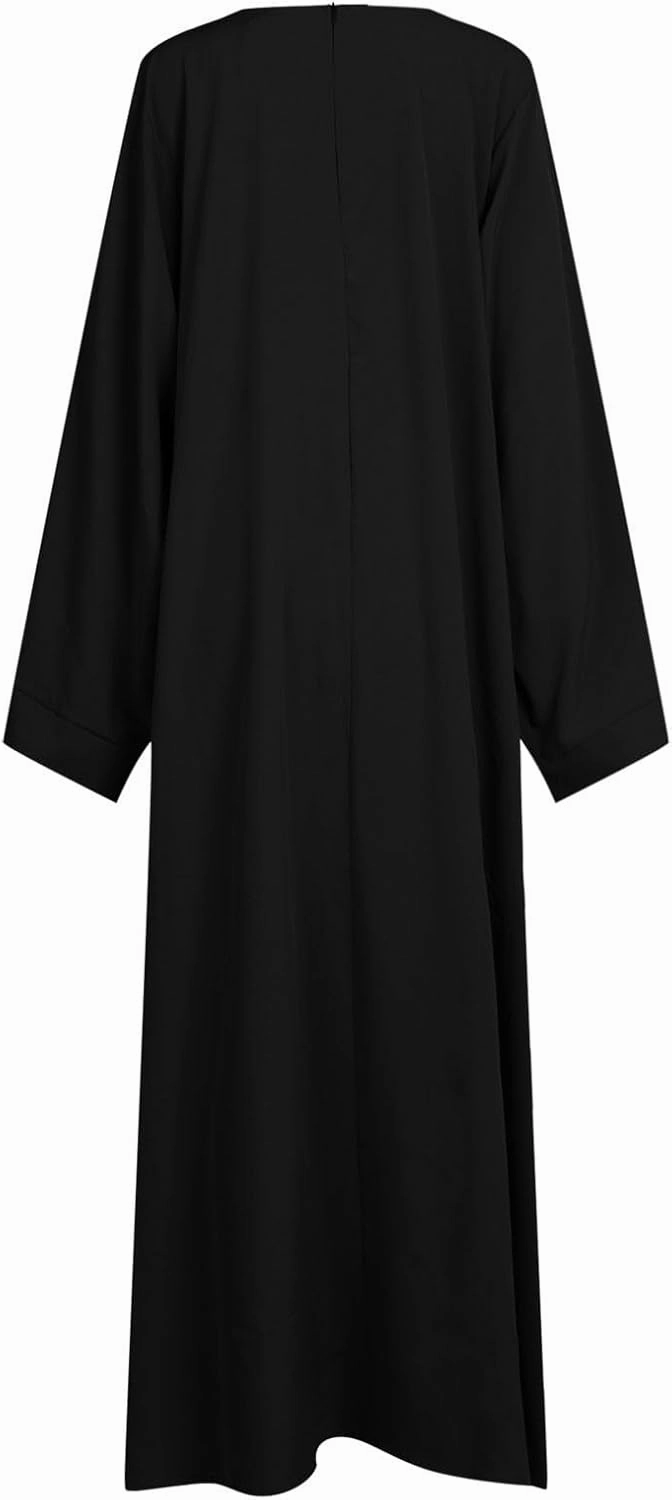 Muslim Dress for Women Classic Abaya Dress Dubai Robe Eid Prayer Clothes Islamic Muslim Robe Pakistani Kaftan Abaya