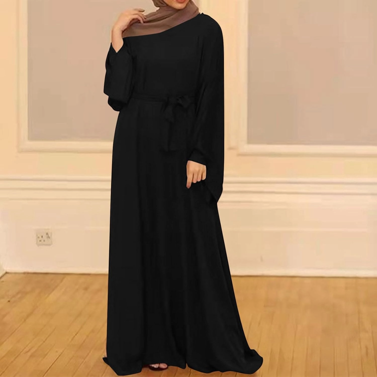 Muslim Dress for Women Classic Abaya Dress Dubai Robe Eid Prayer Clothes Islamic Muslim Robe Pakistani Kaftan Abaya
