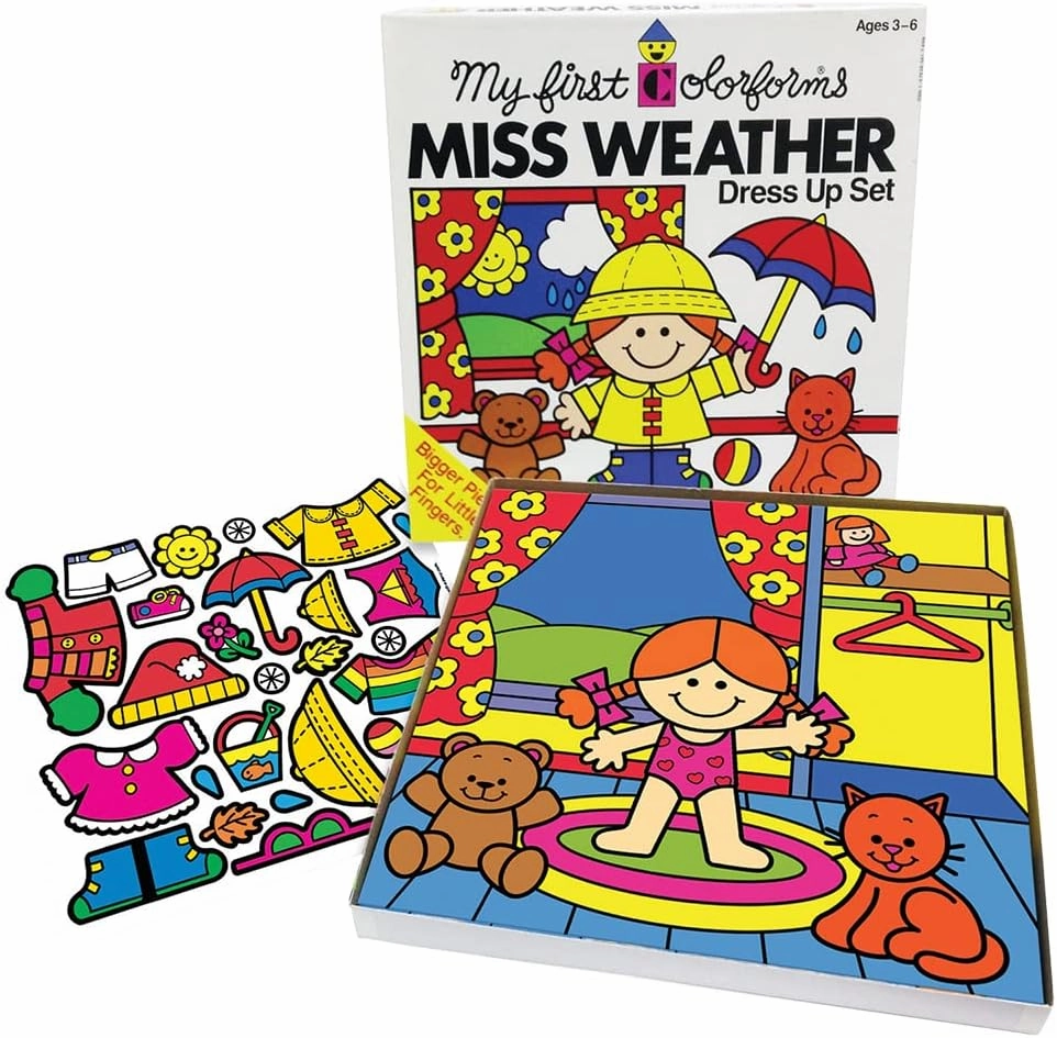 My First Colorforms Miss Weather Dress up Restickable Set